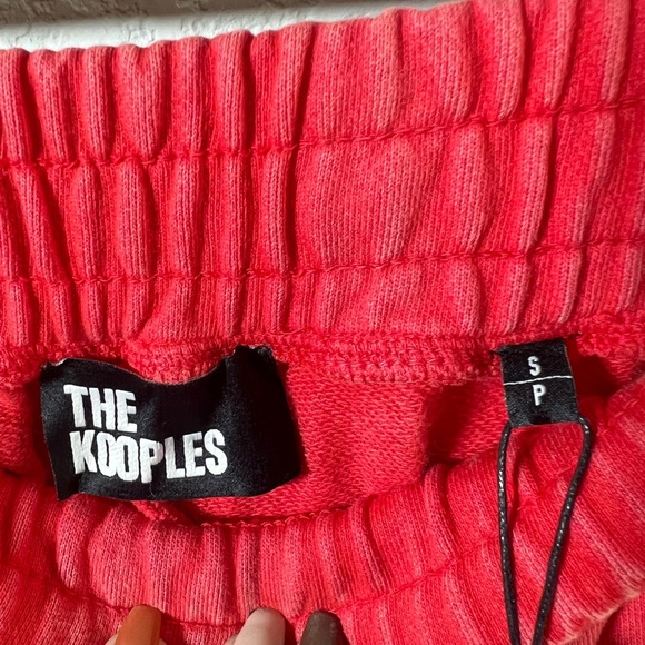 NWT The Kooples Vibrant Red Joggers, Small Petite or Small.  Size 1 - Picture 4 of 4